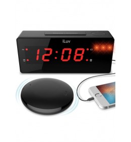 Bežični Smart budilnik Luv JUMBO LED Alarm Clock with wireless Alarm Shaker Black