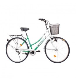 Ženski gradski bicikl Glory Bike 26" nožna kočnica Zeleni
