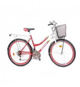 Ženski gradski bicikl Glory Bike 26" Crveni