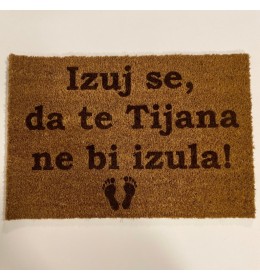 Otirač sa natpisom Izuj se