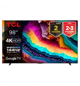Televizor TCL 98P745/LED/98"/4K HDR/144Hz/Google TV/crna
