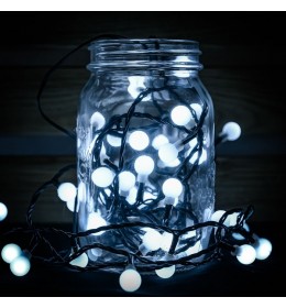 Novogodišnje lampice LED biserni niz 120 sijalica hladno bela