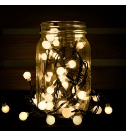 Novogodišnje lampice LED biserni niz 180 sijalica toplo bela