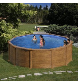Okrugli montažni bazen Pacific Wood SET 460x120cm