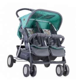 Kolica za Blizance Twin Green & Grey