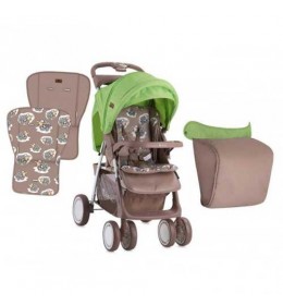 Kolica Foxy Beige & Green Lambs