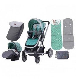 Kolica za bebe S-500 Set Grey & Green Friends