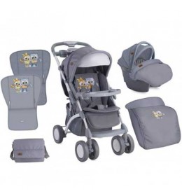 Kolica za bebe Apollo Set Grey Baby Owls