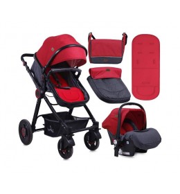 Kolica Alexa Set Black&Red