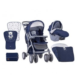 Kolica za bebe toledo set-Dark Blue Teddy Bear