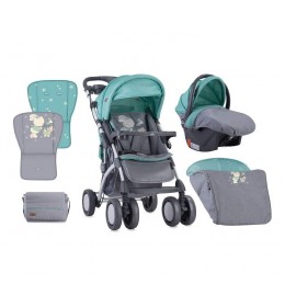 Kolica za bebe toledo set-Grey&Green Bunnies