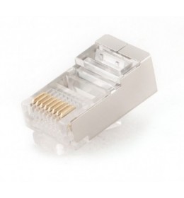 PLUG5SP/100 Gembird shielded modular 30u gold plated LAN konektor RJ45 za FTP SFTP cat5