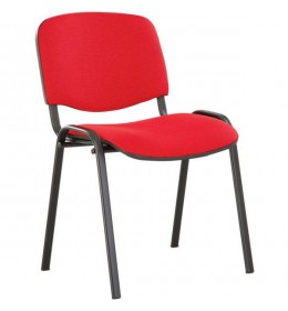 Konferencijska stolic Iso black C-2 crvena