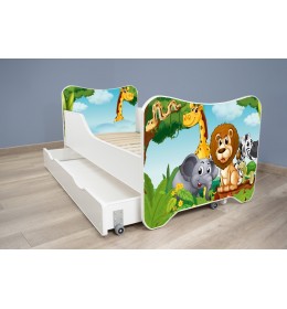 Krevet za dete sa fiokom Happy Kitty Africa 160x80 cm