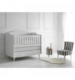 Krevetac Za Bebe Siena 120X60 cm Beli