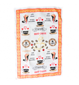 Kuhinjska krpa set 12 kom bela coffe