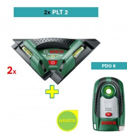 Laser za pločice Bosch PLT2 2 kom + Bosch PDO 6 detektor metala