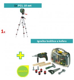 Laser za ukrštene linije Bosch PCL 10 Set + igračku bušilicu u koferu GRATIS