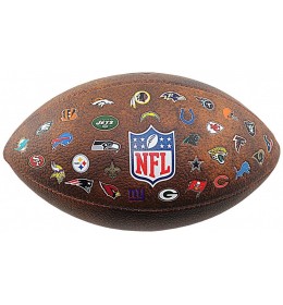 Lopta za ragbi Wilson NFL 32 Team Logo