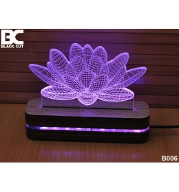 3D lampa Lotus 9 boja