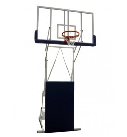 Mobilna košarkaška konstrukcija Olimp sa staklenom tablom 1800x1050 i zglobnim obručem
