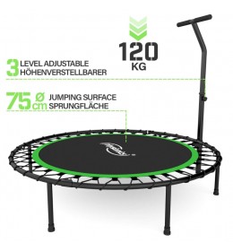 Fitnes trambolina sa drškom 101 cm (zelena)