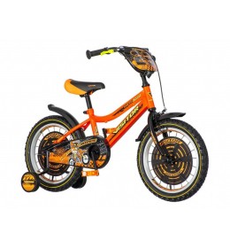 Narandžasta  moto cross muška dečija bicikla -mot161
