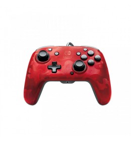 Nintendo Switch Faceoff Deluxe Controller Audio Camo Red