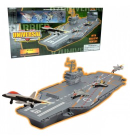 Nosač aviona Aircraft carrier w 4 metal fig