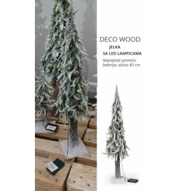 Novogodišnja jelka Deco Wood sa LED lampicama 85 cm