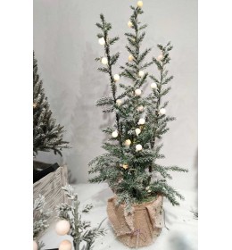 Novogodišnja jelka sa LED sijalicama Deco Wood  80 cm