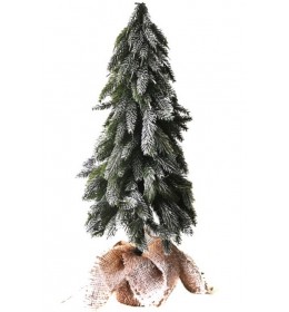 Novogodišnja jelka u saksiji Deco wood sa sijalicama 55cm