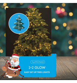 Novogodišnja LED rasveta za jelku 150cm-126L topla bela Lumineo 1-2 Glow