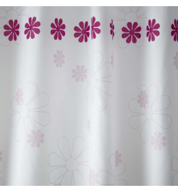 Kupatilska Zavesa 180x200cm poliester FLOWER