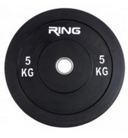 Olimpijski tegovi bumper-crni Ring 1x5kg RX PL37-5