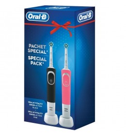 Oral B D100 black i D100 pink poklon pakovanje