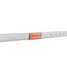 Be Nordic ogrlica koža S-M 40-46cm/20mm Sivi