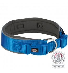 Ogrlica Premium ekstra široka L XL 53 62 cm/50 mm plavo/siva