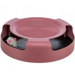 Igračka uhvati miša plastika 25x6 cm roze i zelena
