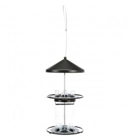Hranilica za ptice 2300ml/36cm crna