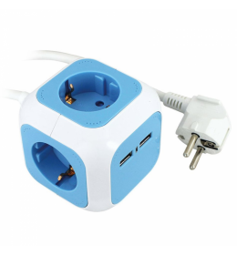 Prenosiva uticnica 4xschuko 16A 250V+2xUSB 5V