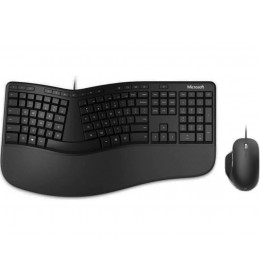 Microsoft Ergonomic desktop žična crna (RJU-00013) tastatura i miš 