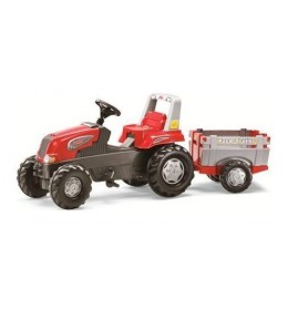 Rolly toys Junior Farm Traktor na pedale sa prikolicom