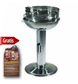 Roštilj Stainless Steel BC0016BS 44x15x41cm 030181 + Poklon ćumur za roštilj 1.5 kg