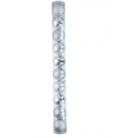 Kugle 10kom d6cm srebrne