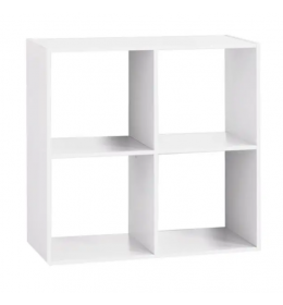 Stalak sa 4 police 34,5x32x100,5 drvo bela 
