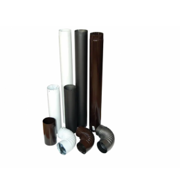 Dimovodna cev 1m braon emajl