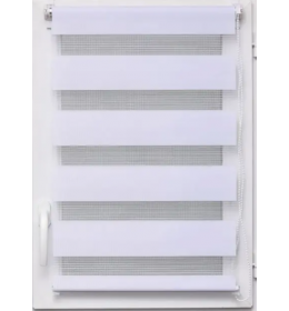 Zavesa rolo zebra 150x180 cm bela