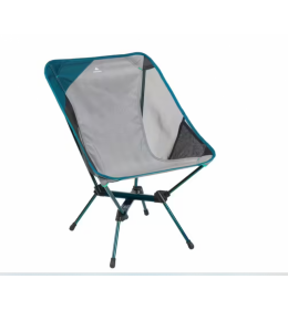 Siva sklopiva stolica za kampovanje 