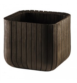 Saksija Cube Planter M braon